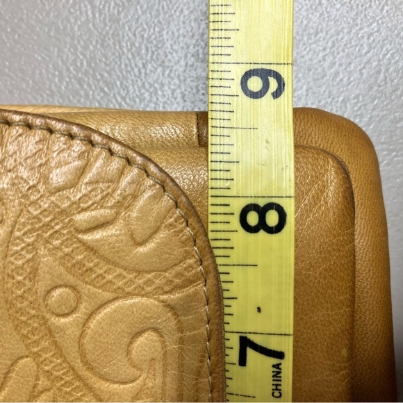 C & C California golden yellow leather crossbody bag small size - Picture 14 of 16